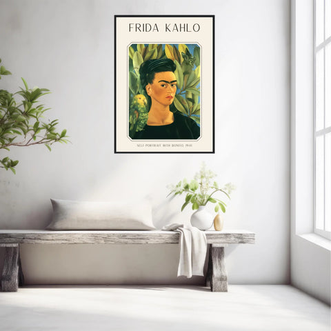 FRIDA KAHLO Self Portrait With Bonito 1941