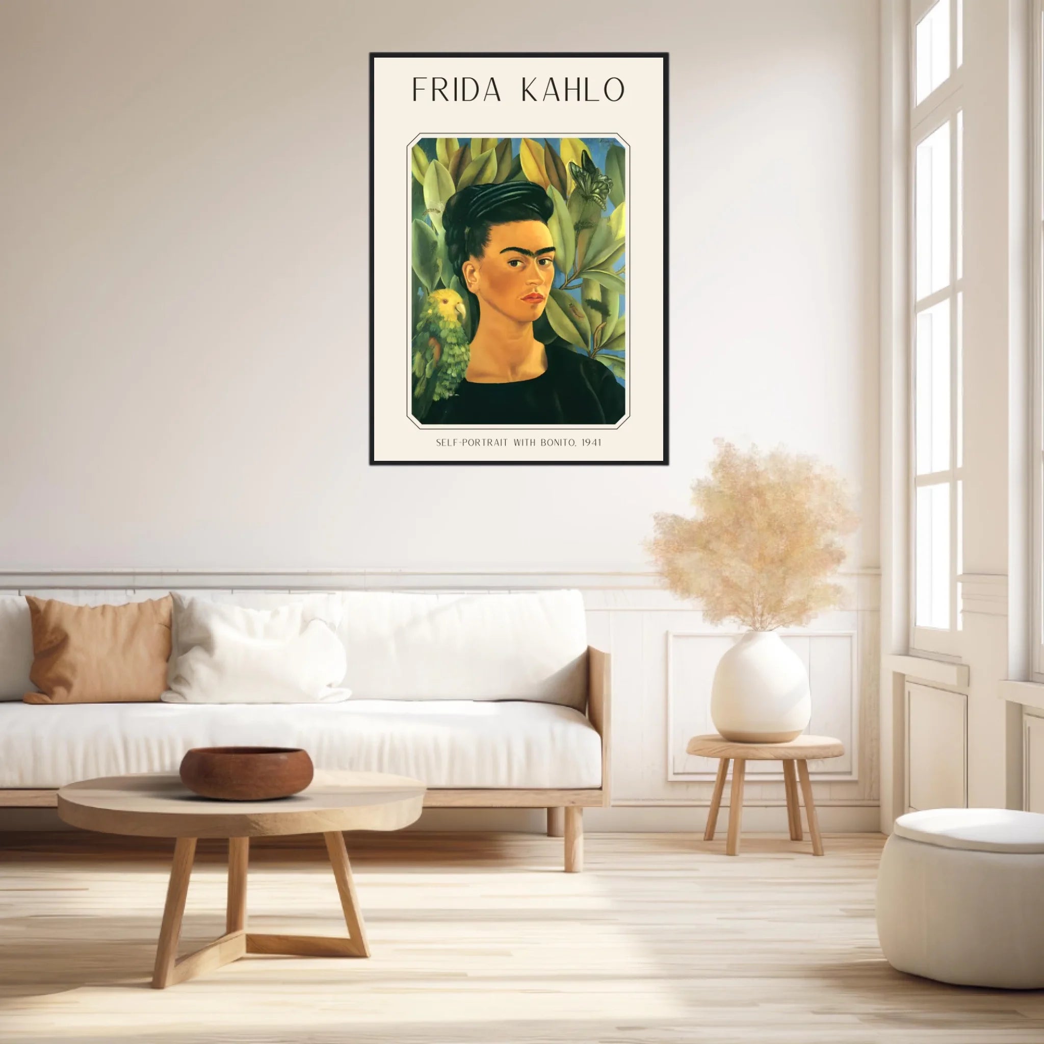 FRIDA KAHLO Self Portrait With Bonito 1941
