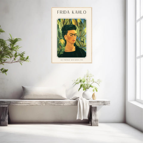 FRIDA KAHLO Self Portrait With Bonito 1941