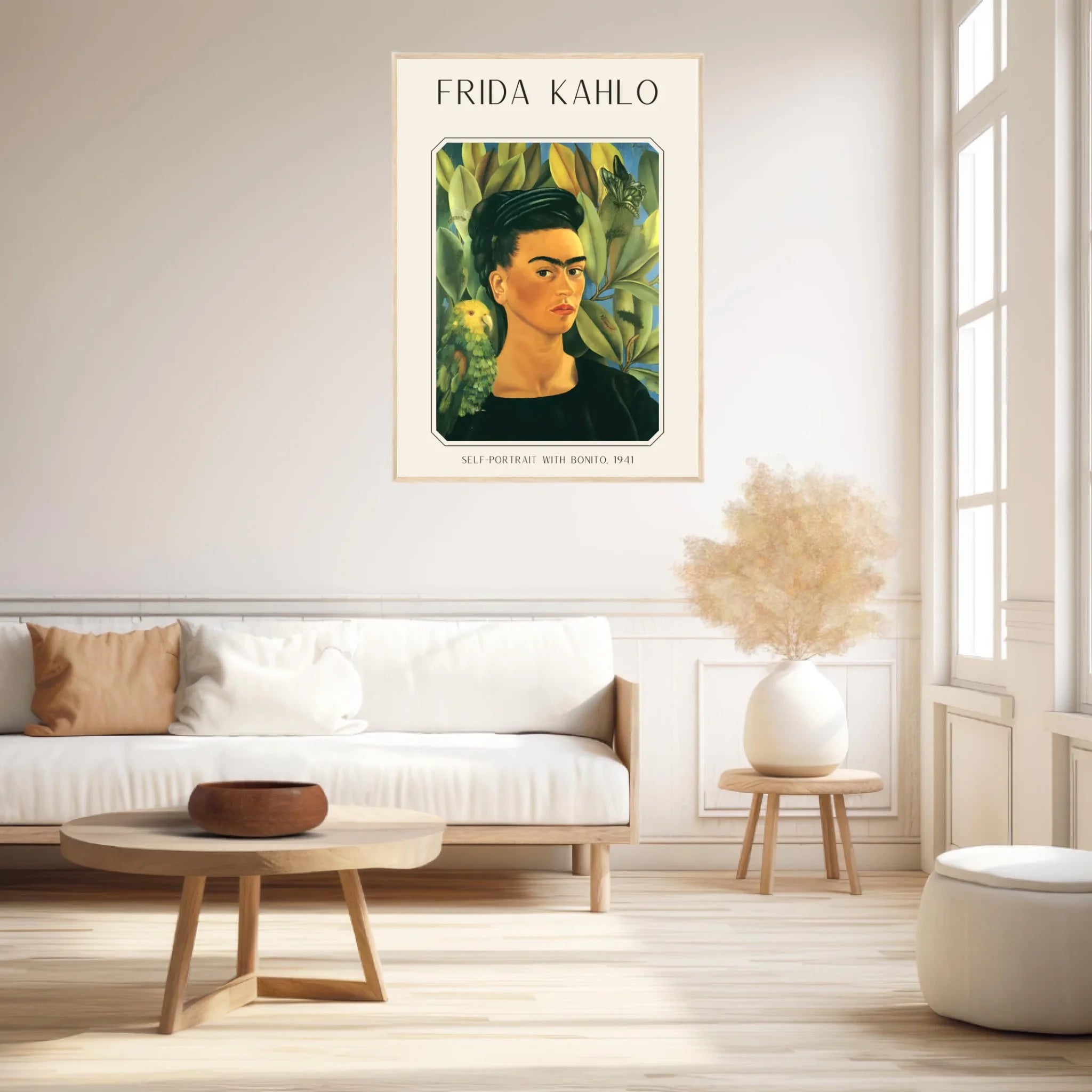 Affiche Frida Kahlo – Self Portrait With Bonito 1941