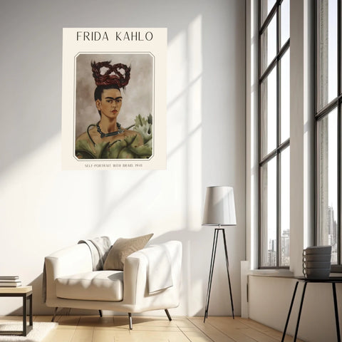 Affiche Frida Kahlo – Self Portrait With Braid 1941