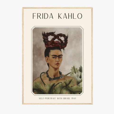 Affiche Frida Kahlo – Self Portrait With Braid 1941