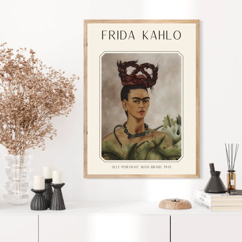 Affiche Frida Kahlo – Self Portrait With Braid 1941