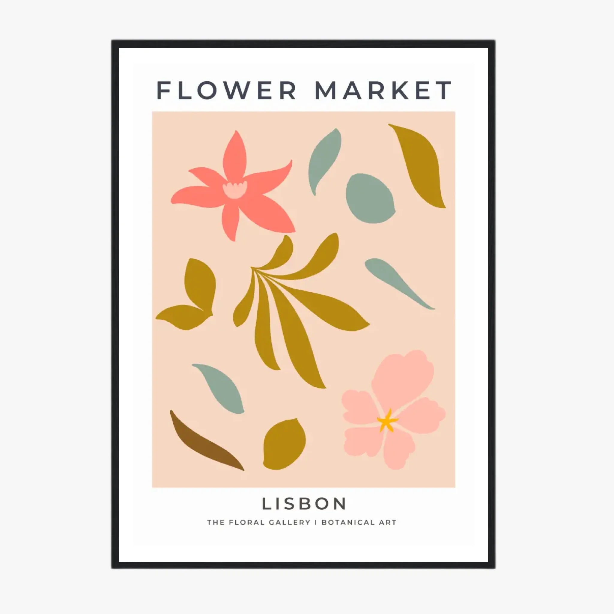 Tableau Fleurs Flower Market Lisbon