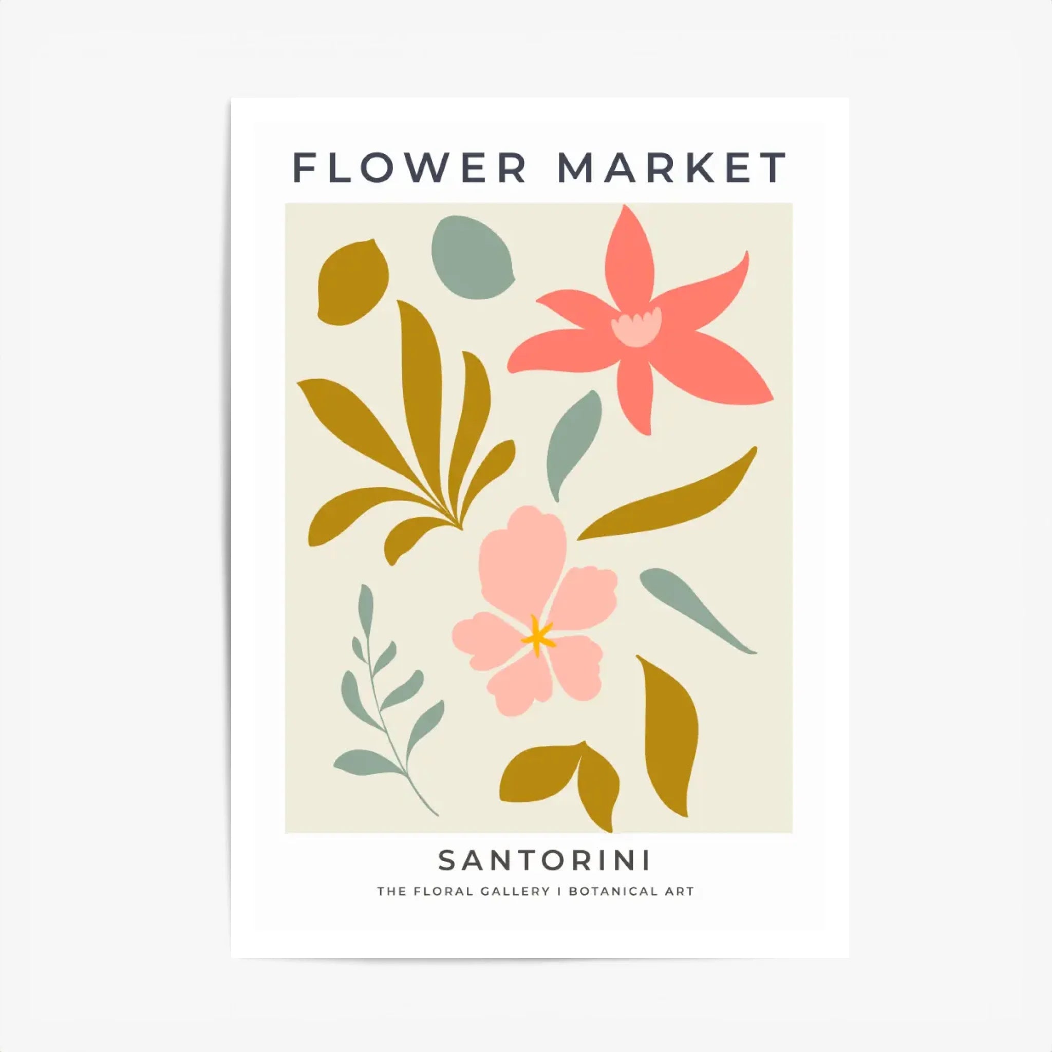 Tableau Fleurs Flower Market Santorini