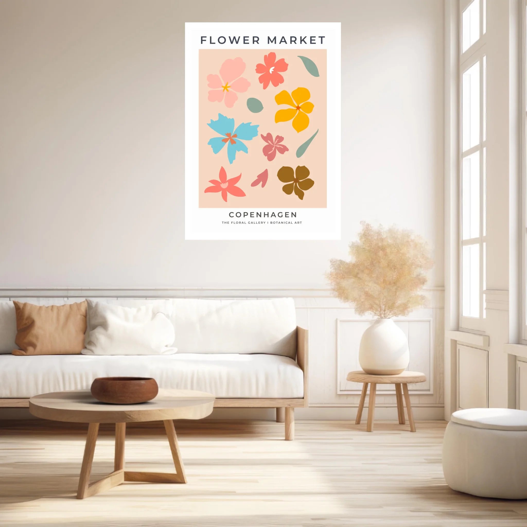 Tableau Fleurs Flower Market Copenhagen