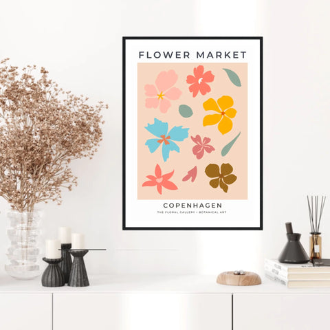 Tableau Fleurs Flower Market Copenhagen