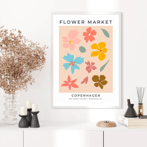 Tableau Fleurs Flower Market Copenhagen
