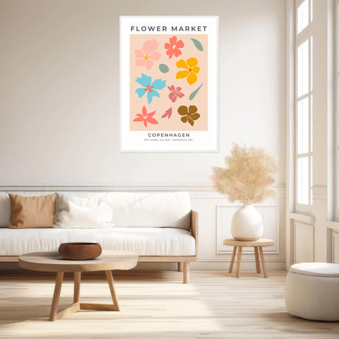 Tableau Fleurs Flower Market Copenhagen