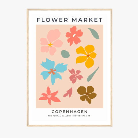 Tableau Fleurs Flower Market Copenhagen