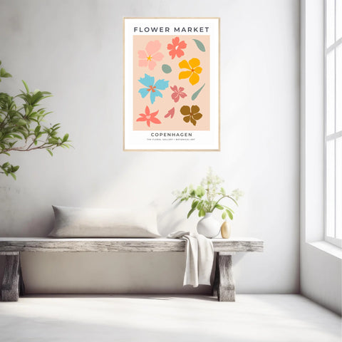 Tableau Fleurs Flower Market Copenhagen