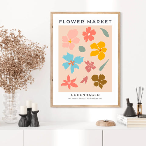 Tableau Fleurs Flower Market Copenhagen
