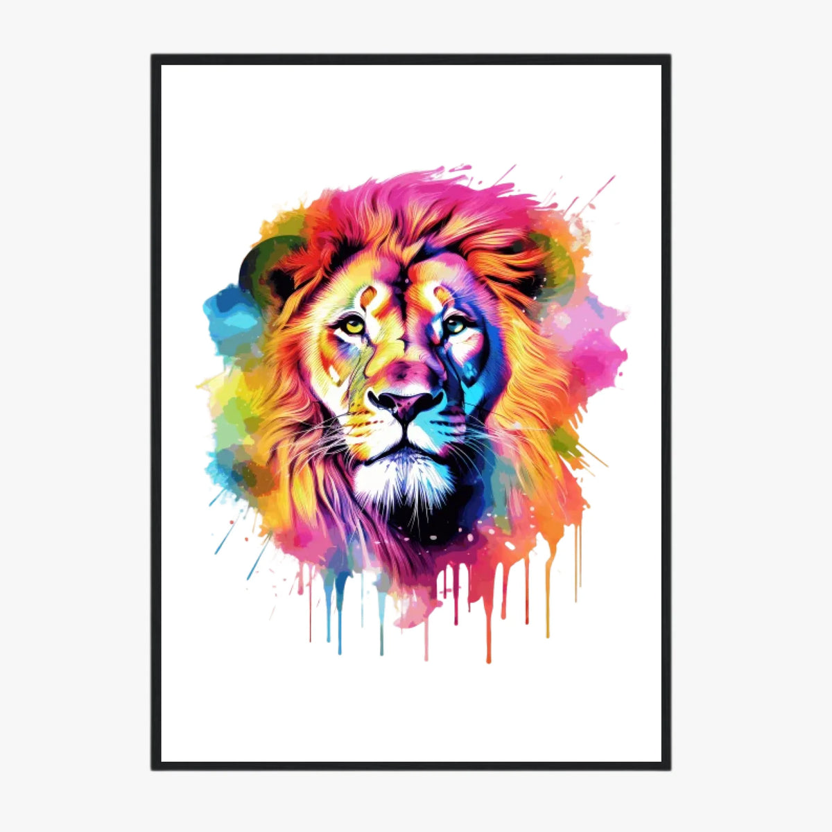 Tableau Animaux Lion Pop Art