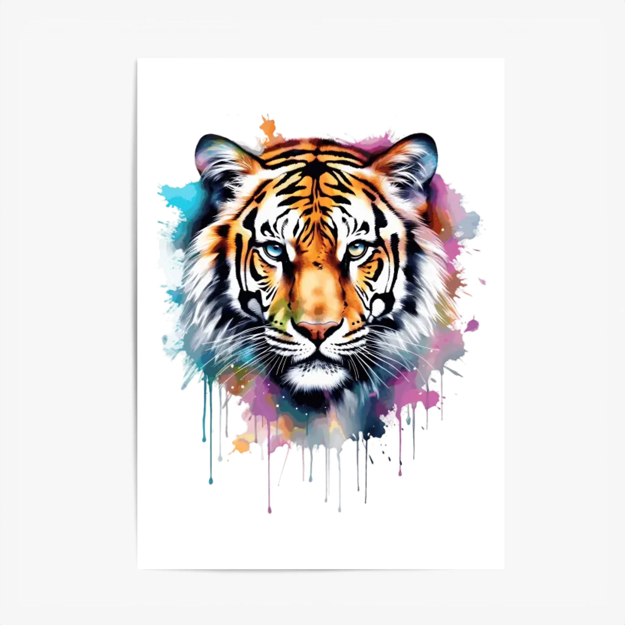 Tableau Animaux Tigre Pop Art