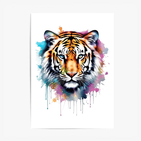 Tableau Animaux Tigre Pop Art