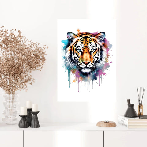Tableau Animaux Tigre Pop Art