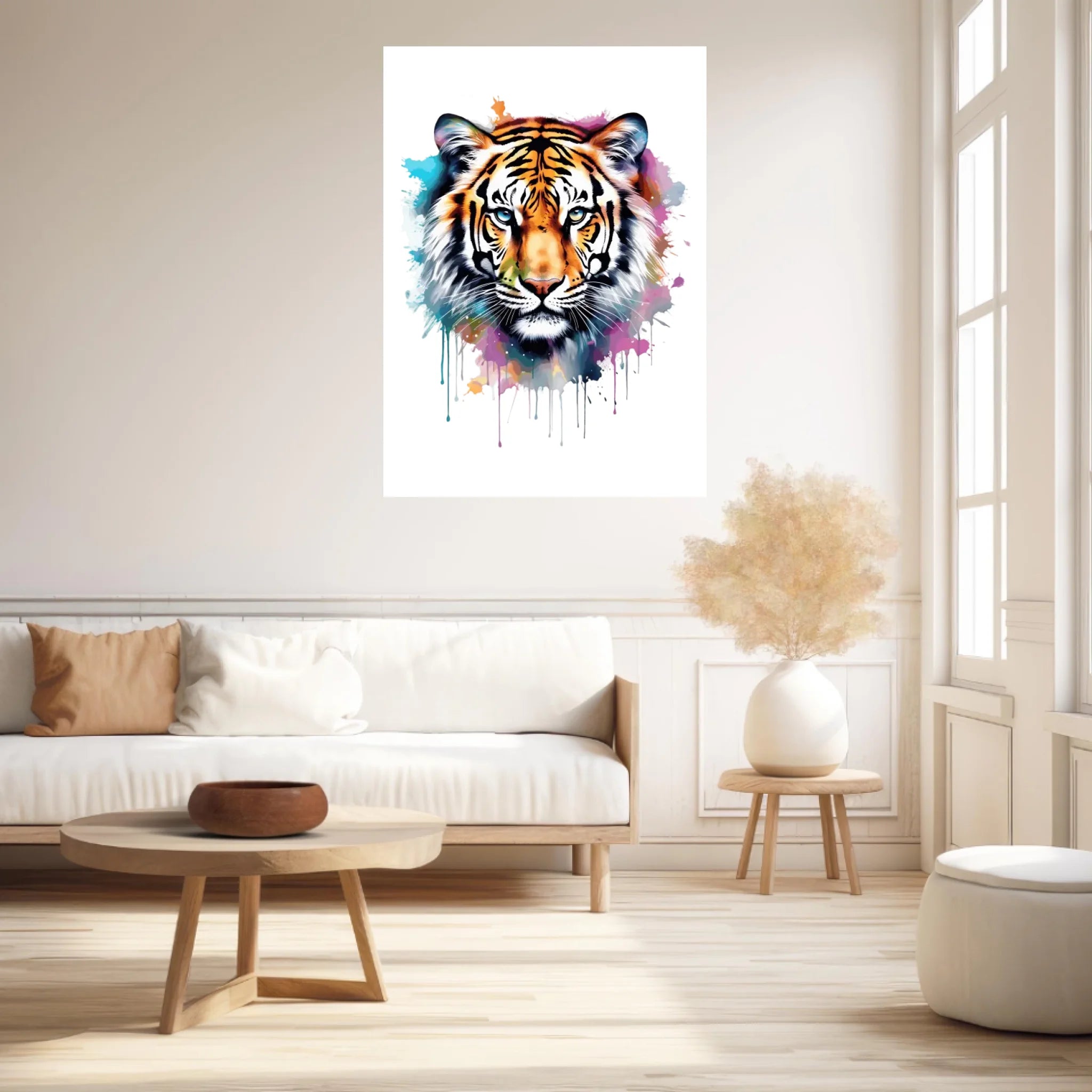 Tableau Animaux Tigre Pop Art