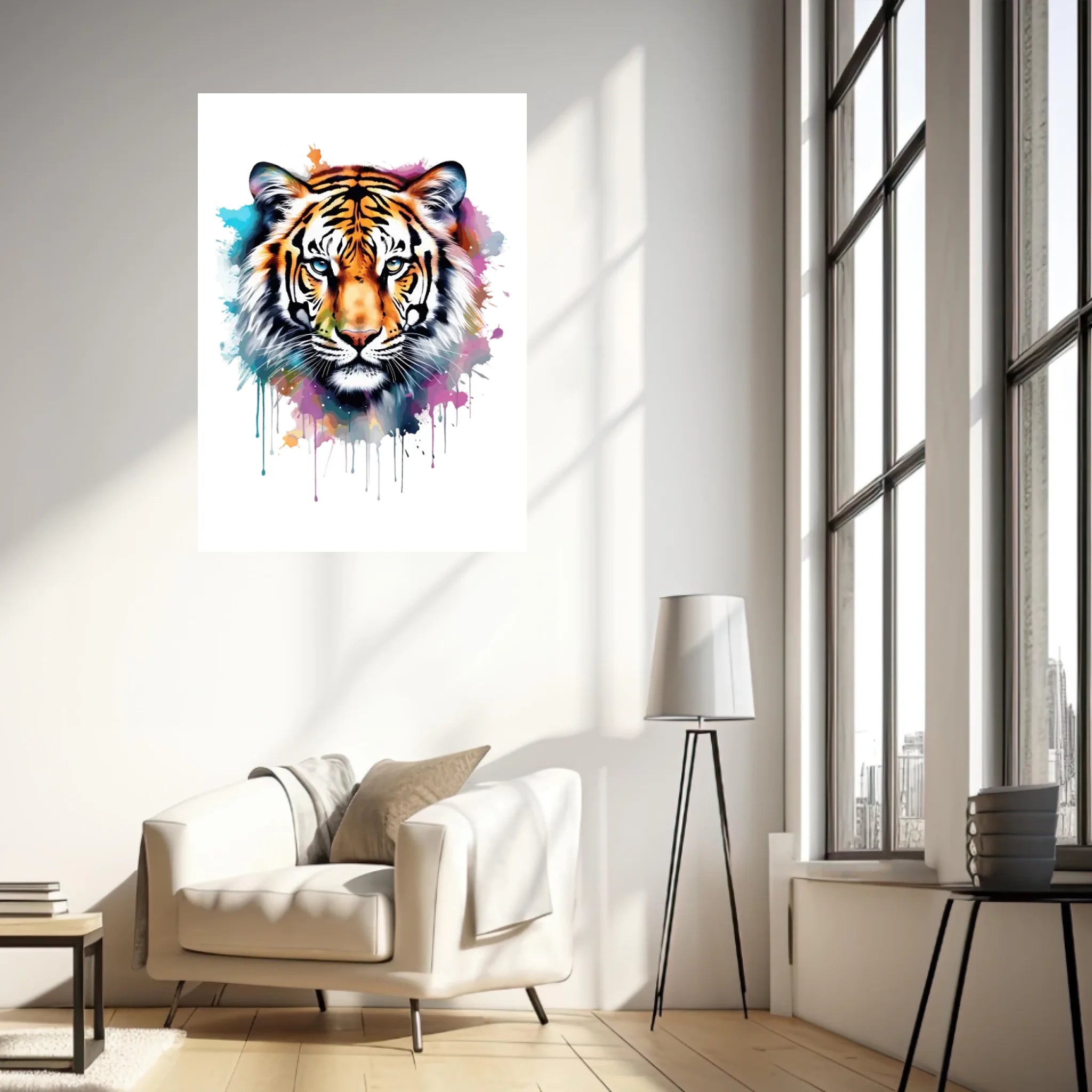 Tableau Animaux Tigre Pop Art