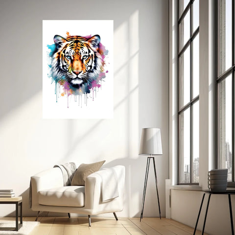 Tableau Animaux Tigre Pop Art