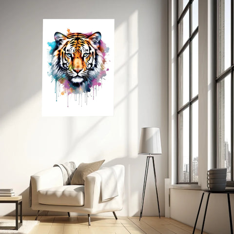 Tableau Animaux Tigre Pop Art