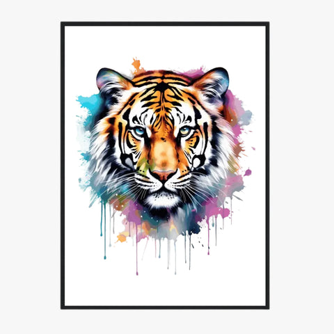 Tableau Animaux Tigre Pop Art