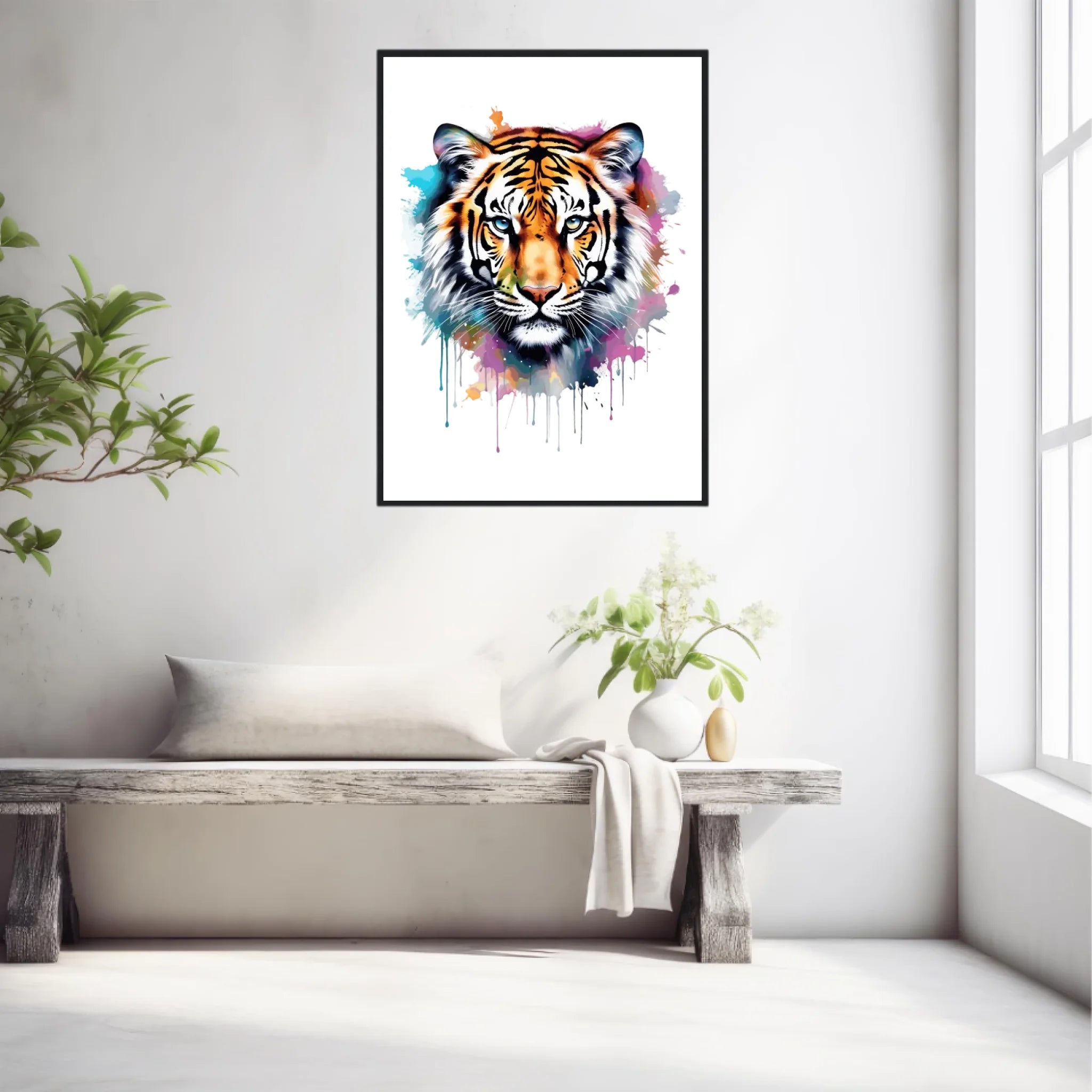 Tableau Animaux Tigre Pop Art