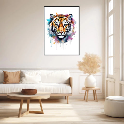 Tableau Animaux Tigre Pop Art