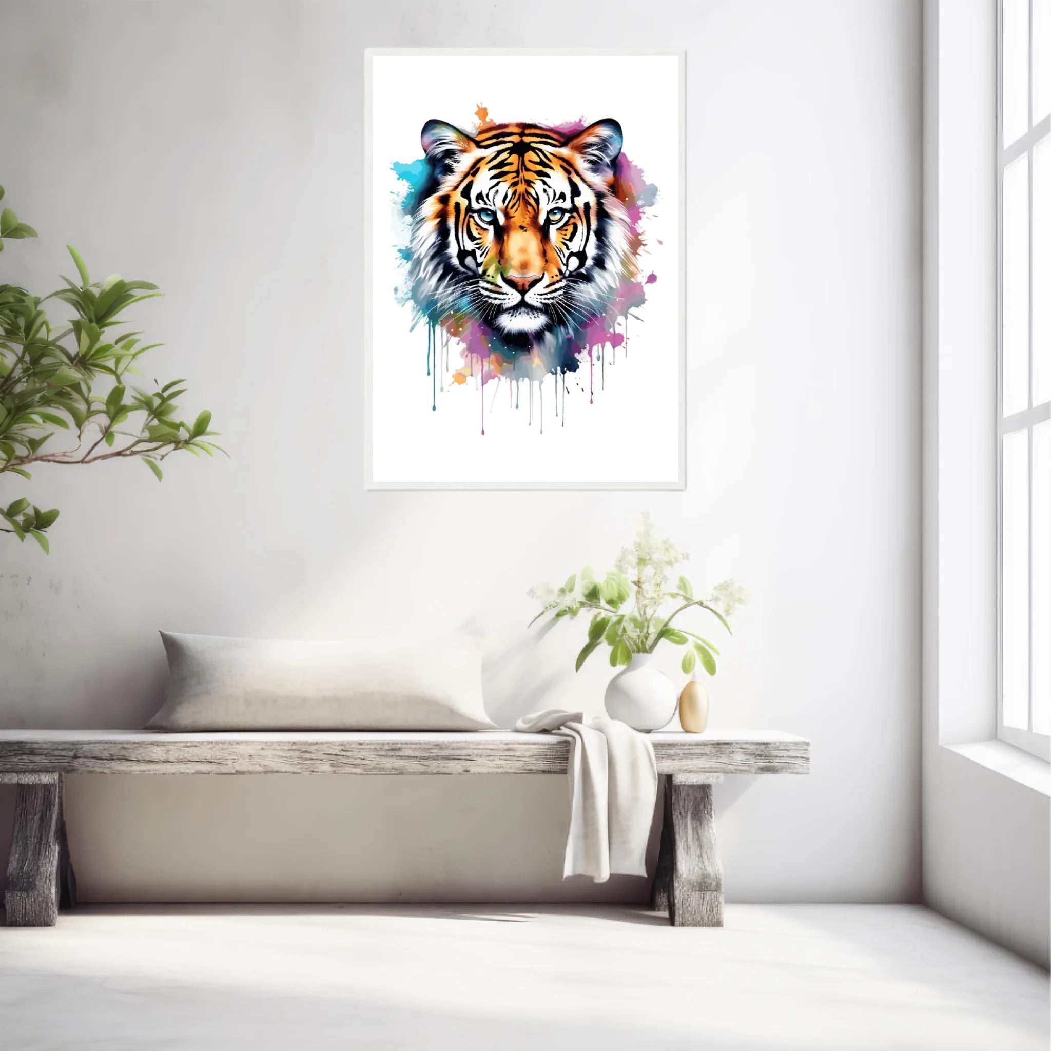 Tableau Animaux Tigre Pop Art