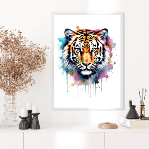 Tableau Animaux Tigre Pop Art