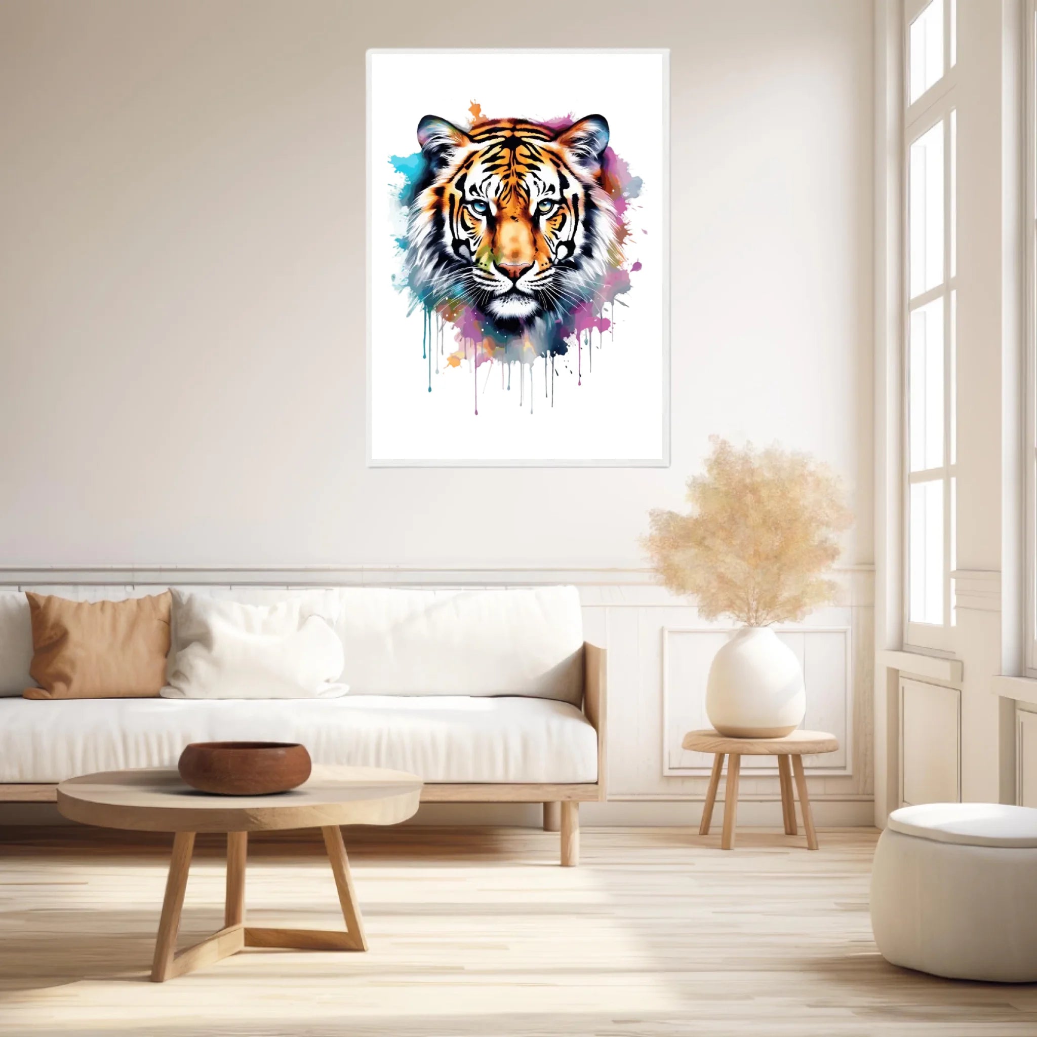 Tableau Animaux Tigre Pop Art