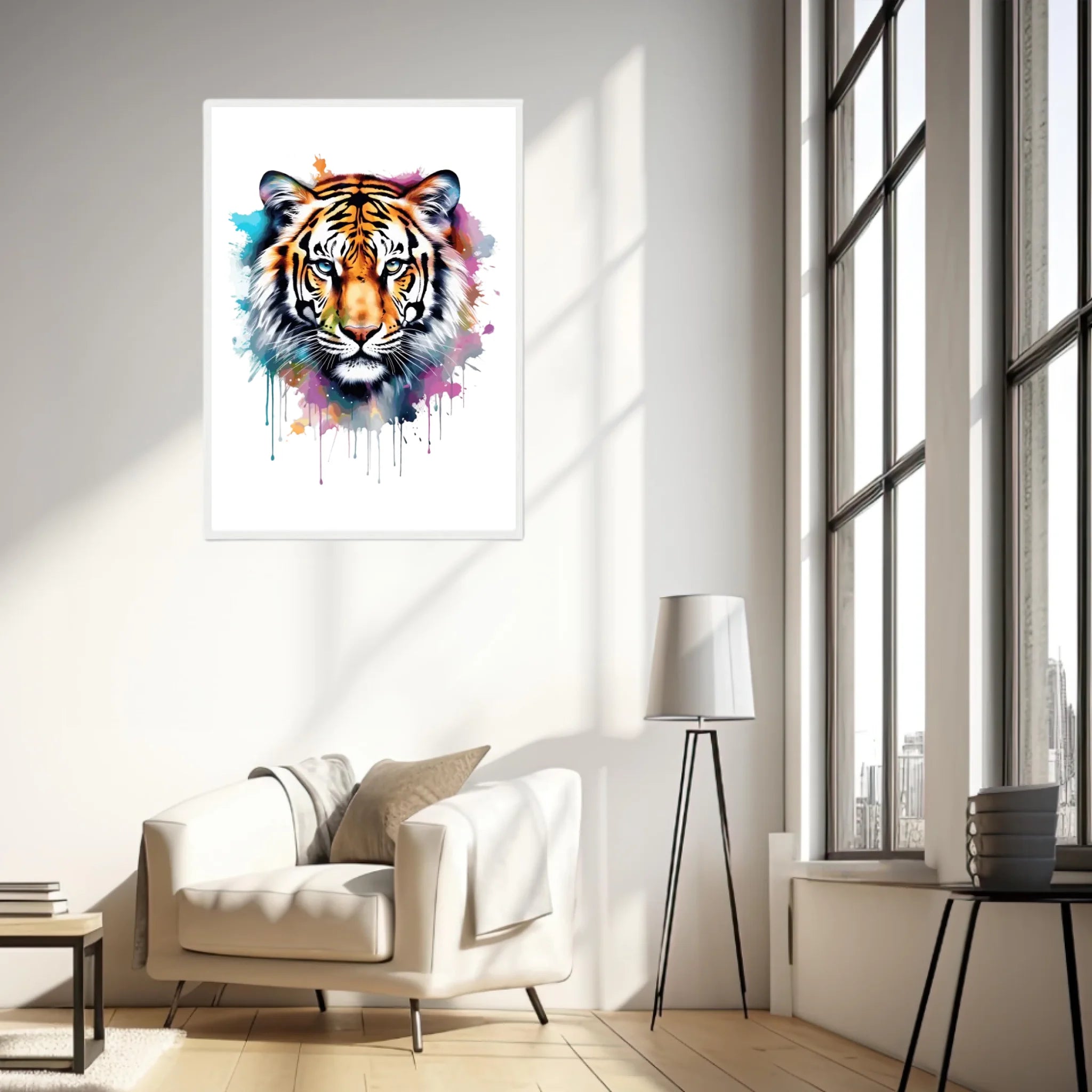 Tableau Animaux Tigre Pop Art