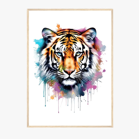 Tableau Animaux Tigre Pop Art