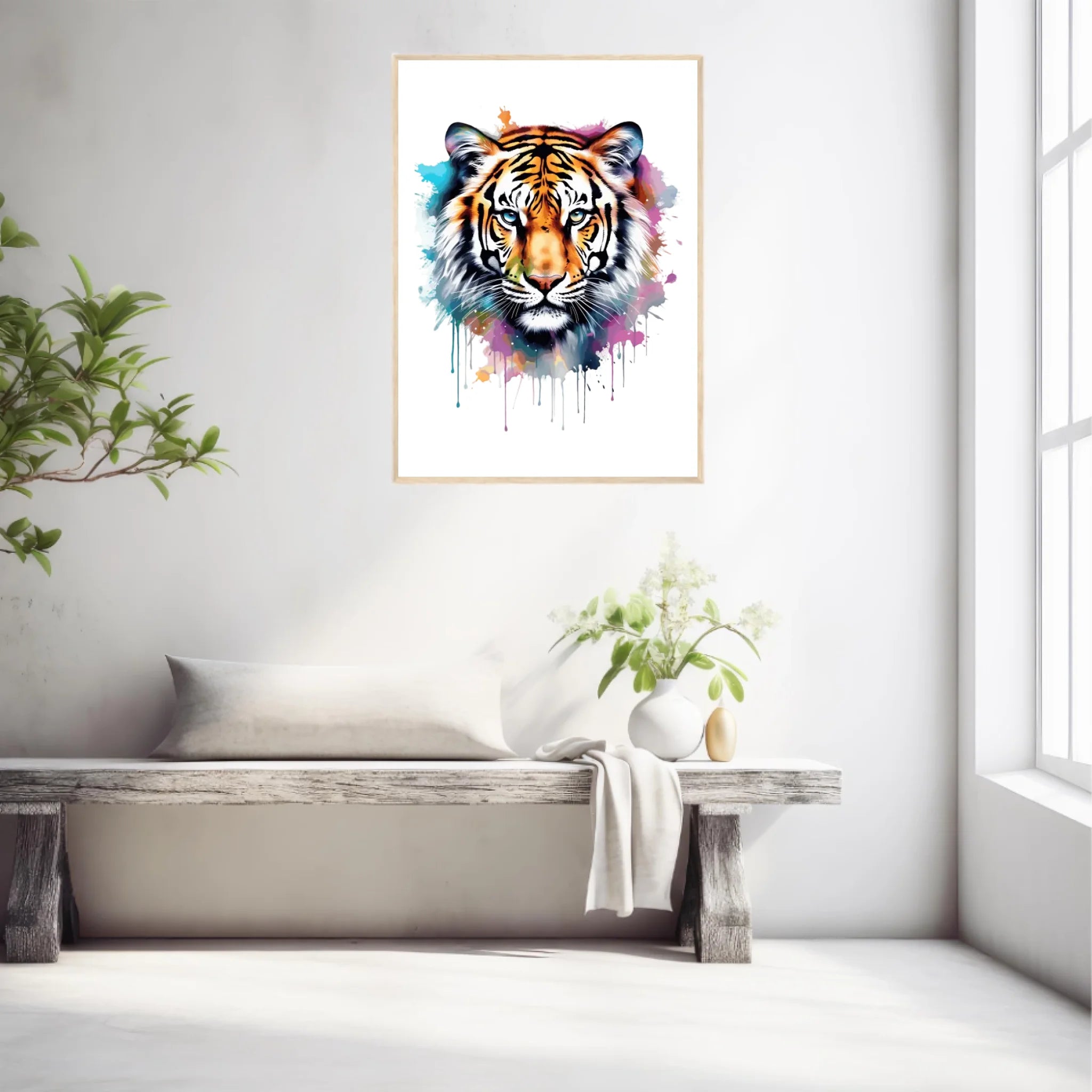 Tableau Animaux Tigre Pop Art