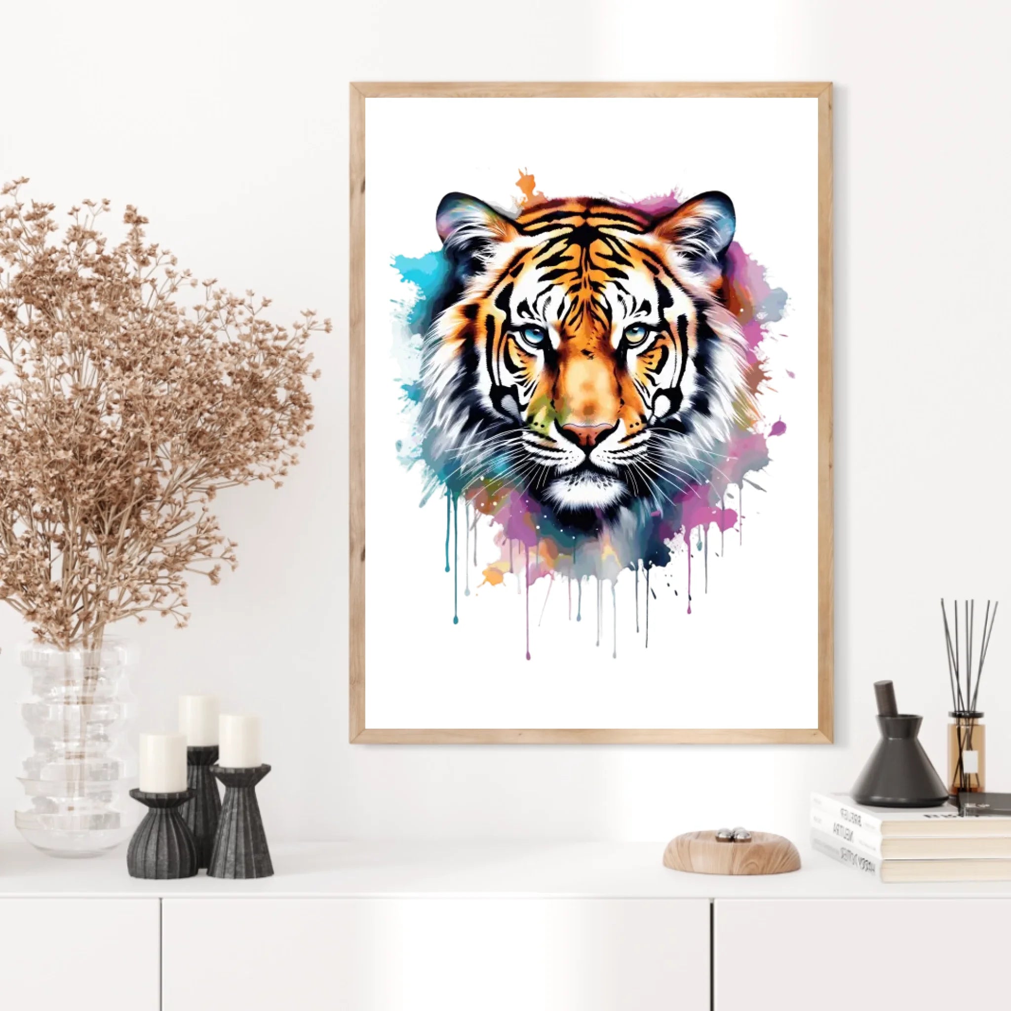 Tableau Animaux Tigre Pop Art