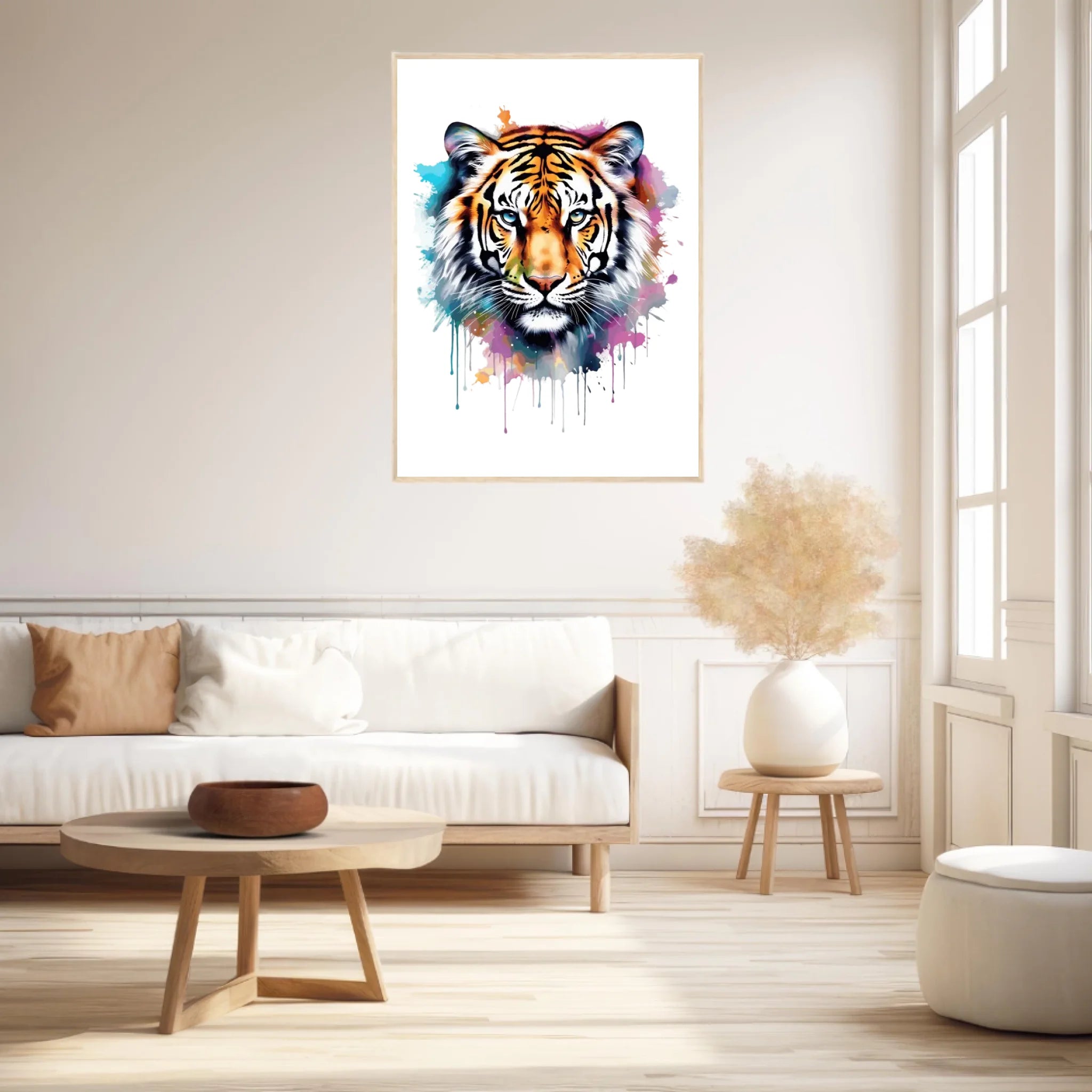 Tableau Animaux Tigre Pop Art