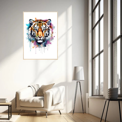 Tableau Animaux Tigre Pop Art