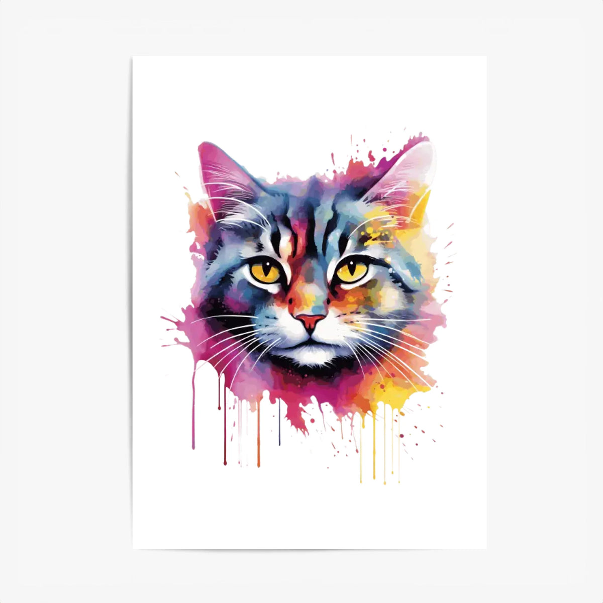 Tableau Animaux Chat Pop Art