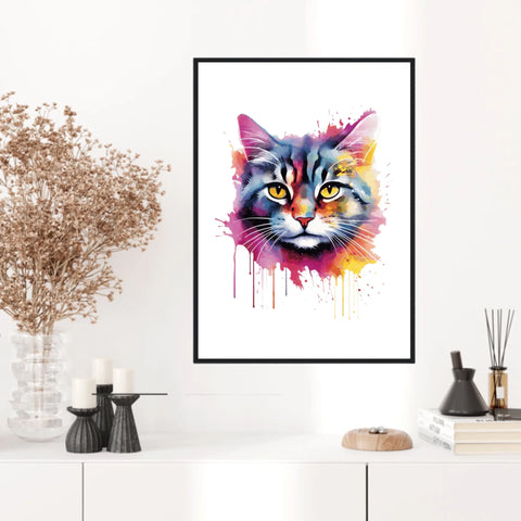 Tableau Animaux Chat Pop Art