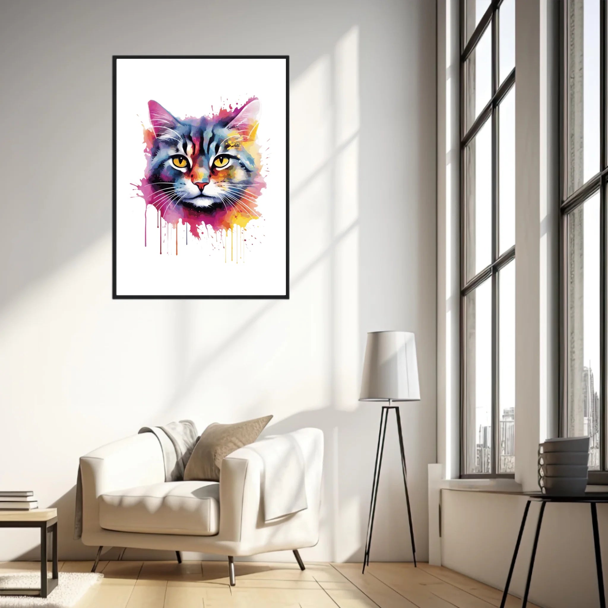 Tableau Animaux Chat Pop Art