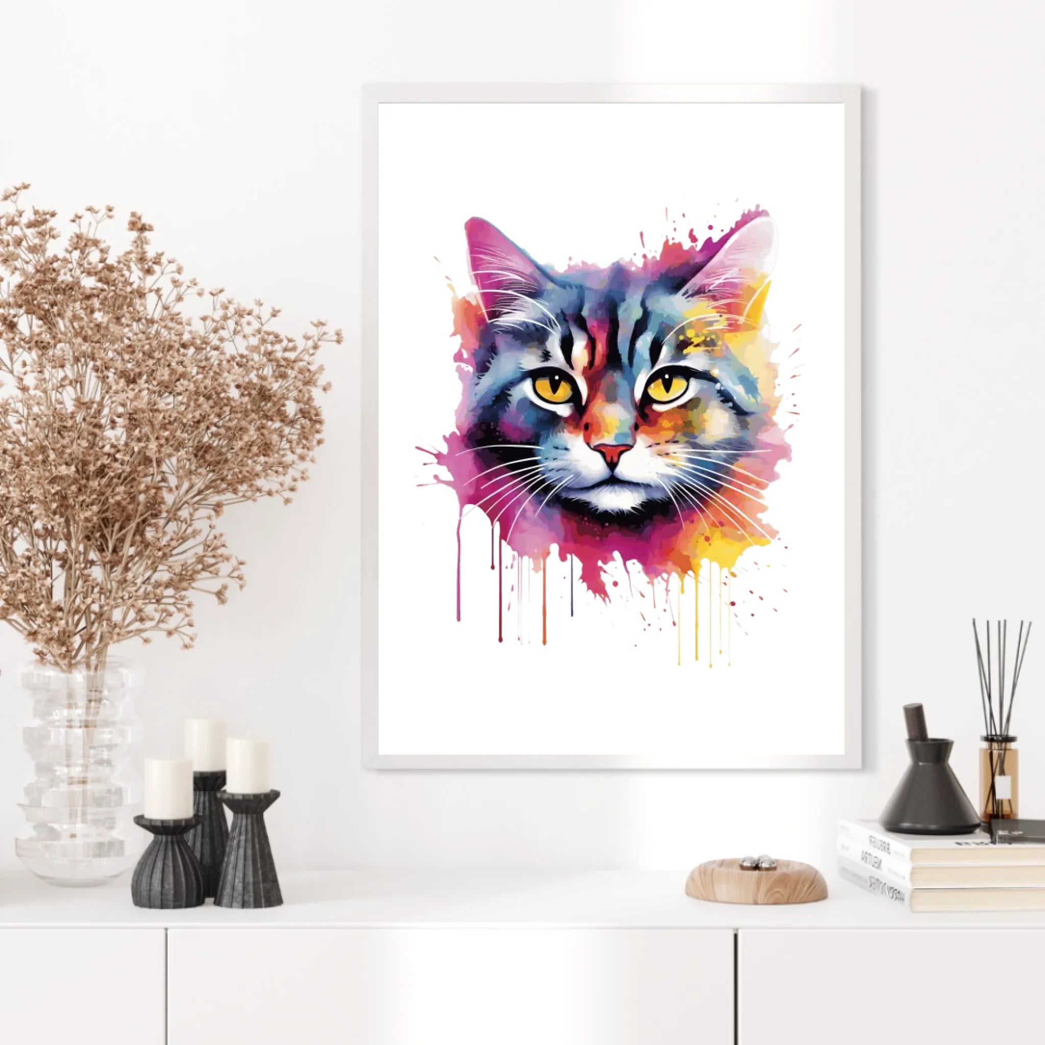 Tableau Animaux Chat Pop Art