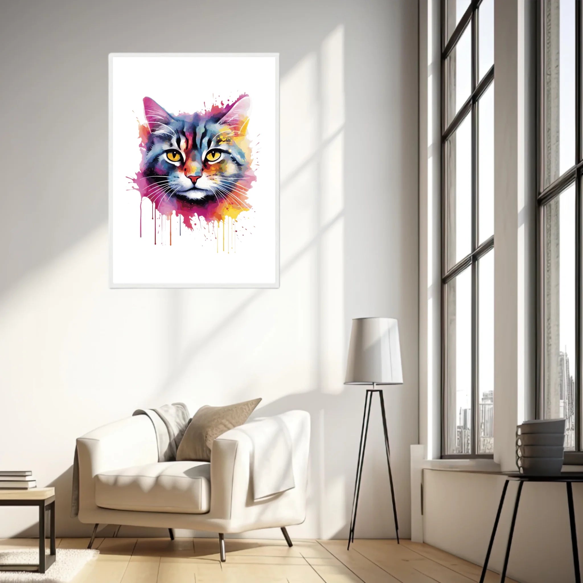 Tableau Animaux Chat Pop Art