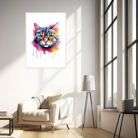 Tableau Animaux Chat Pop Art