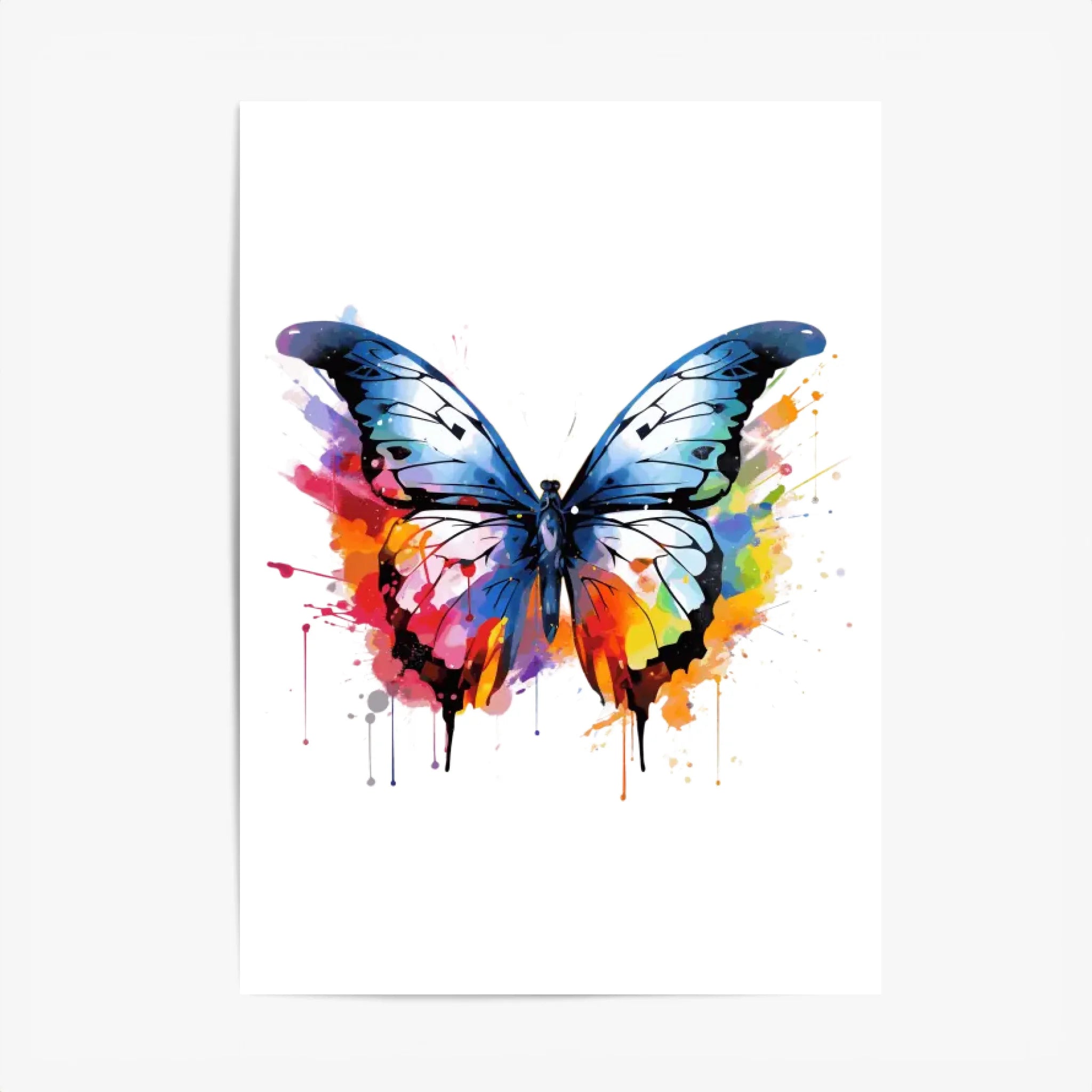 Tableau Animaux Papillon Pop Art