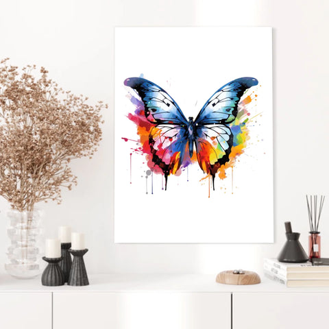 Tableau Animaux Papillon Pop Art