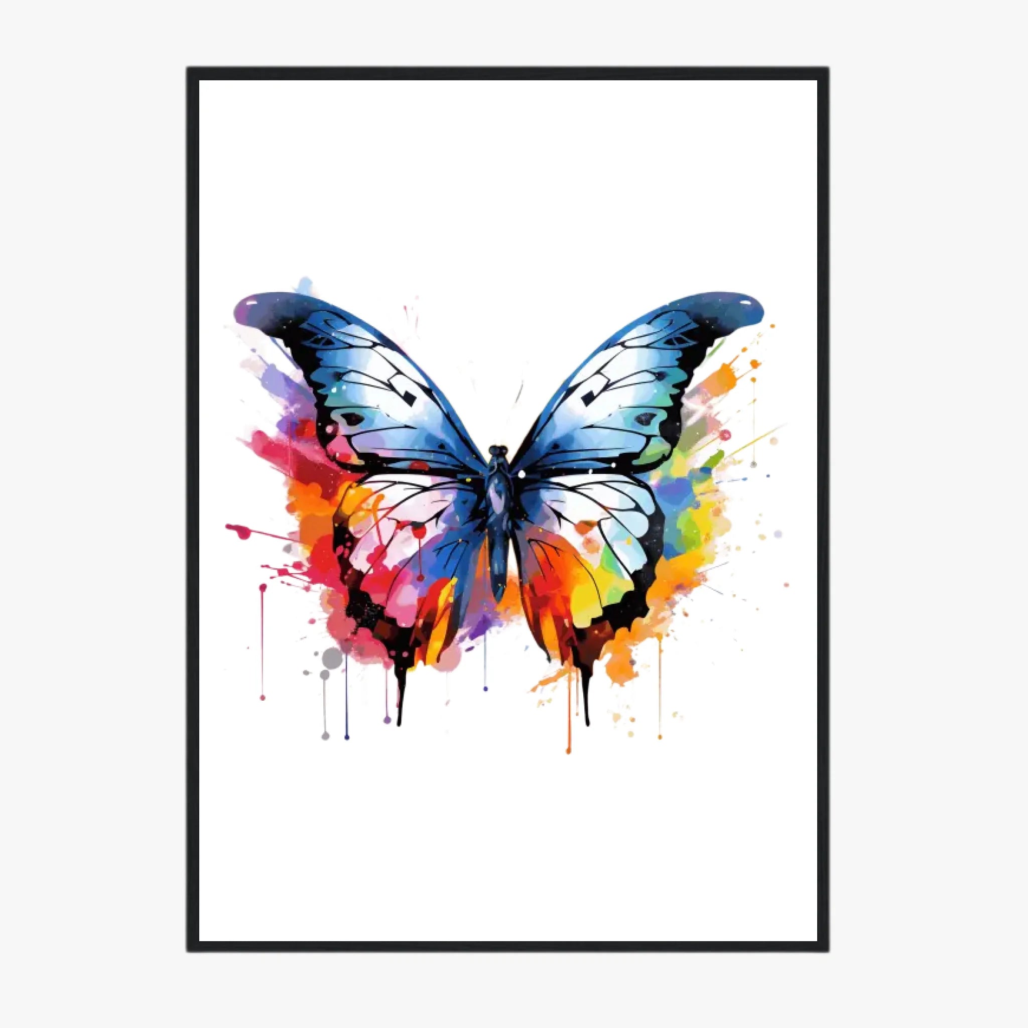 Tableau Animaux Papillon Pop Art