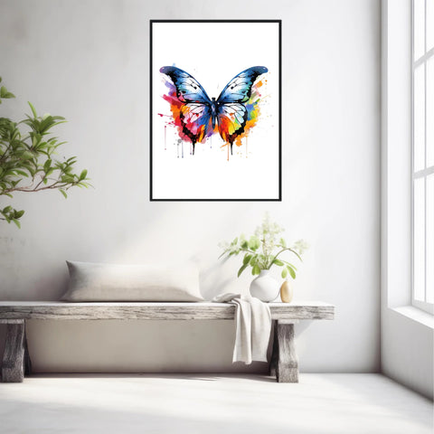 Tableau Animaux Papillon Pop Art