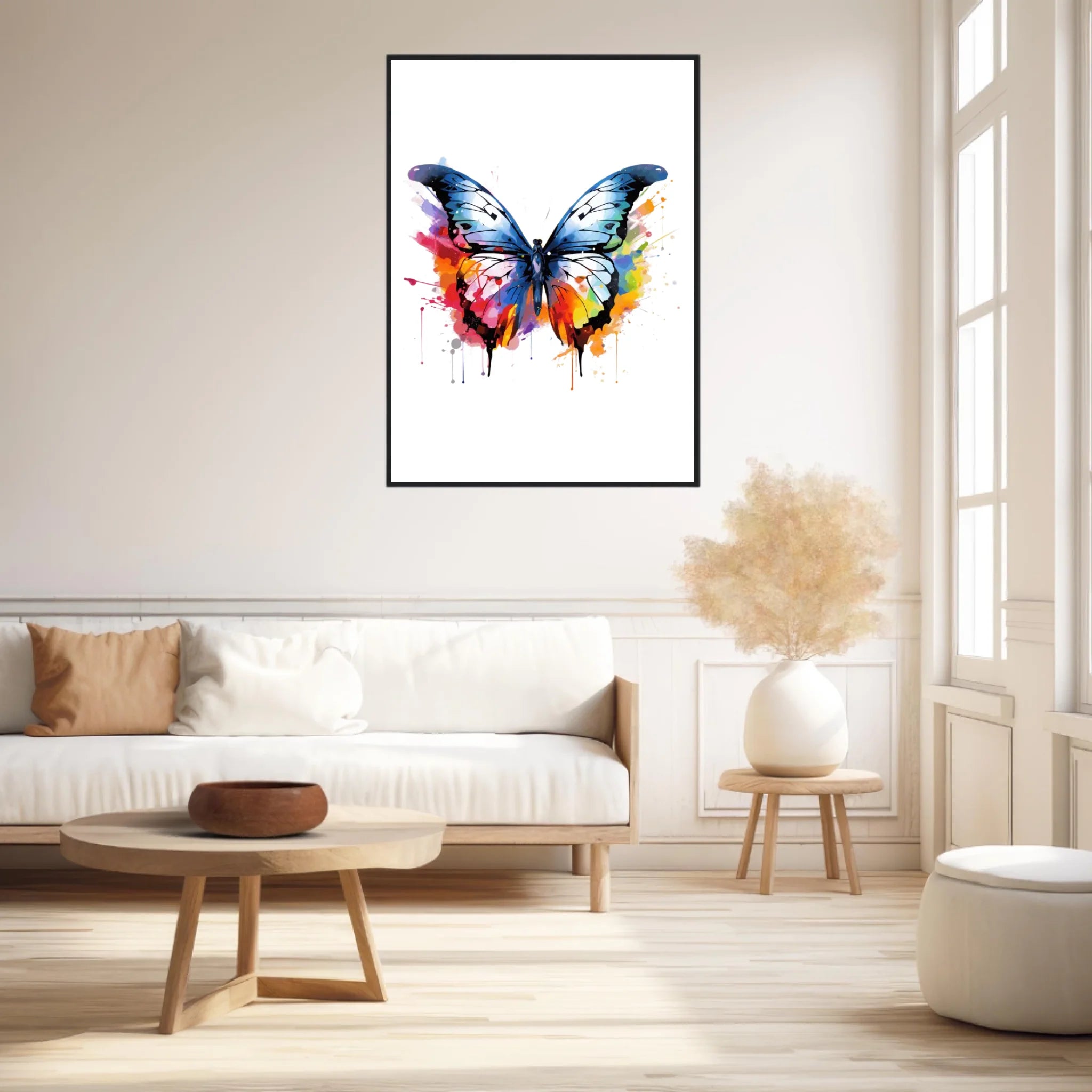 Tableau Animaux Papillon Pop Art