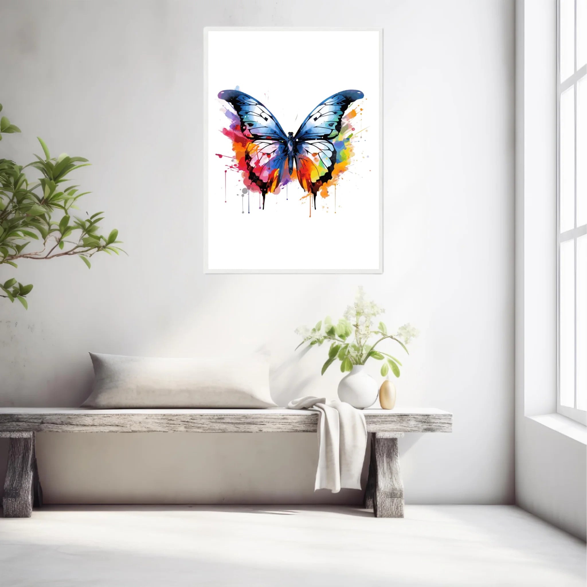 Tableau Animaux Papillon Pop Art