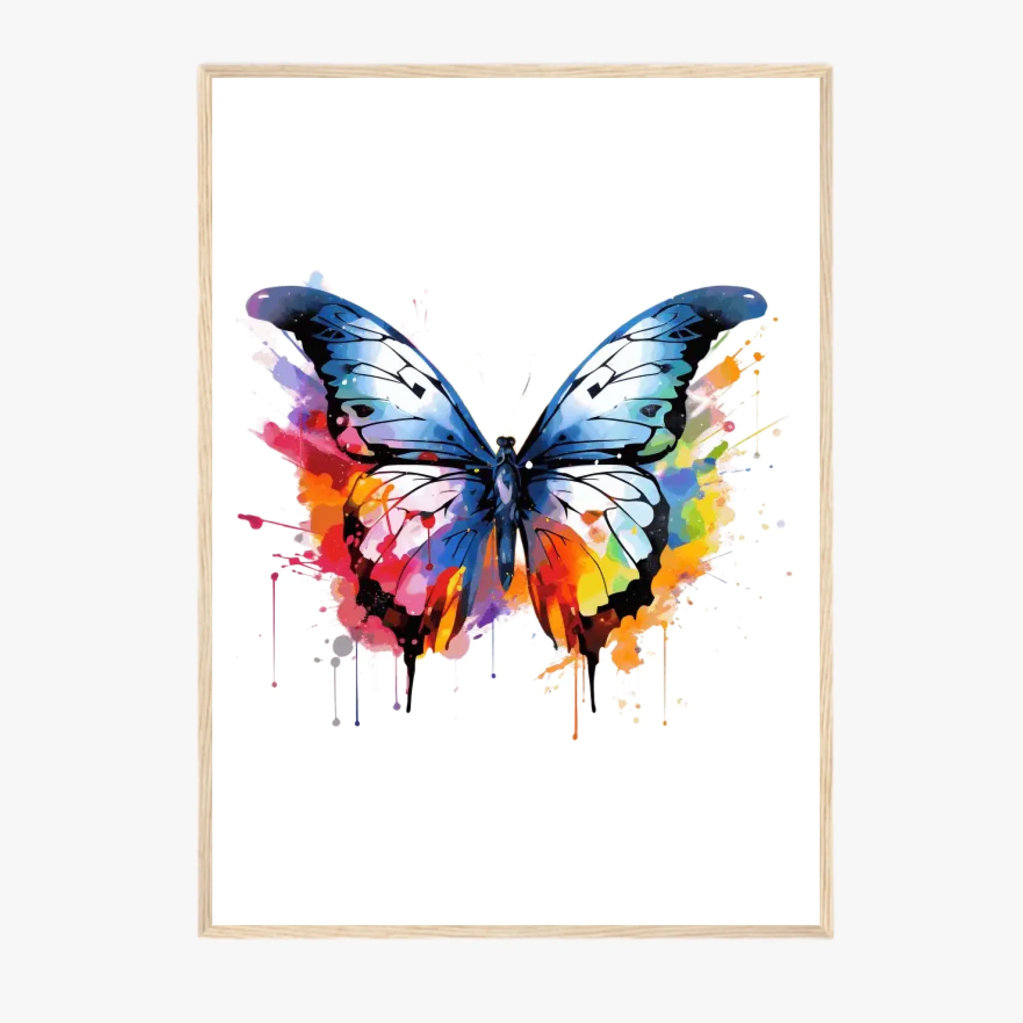 Tableau Animaux Papillon Pop Art