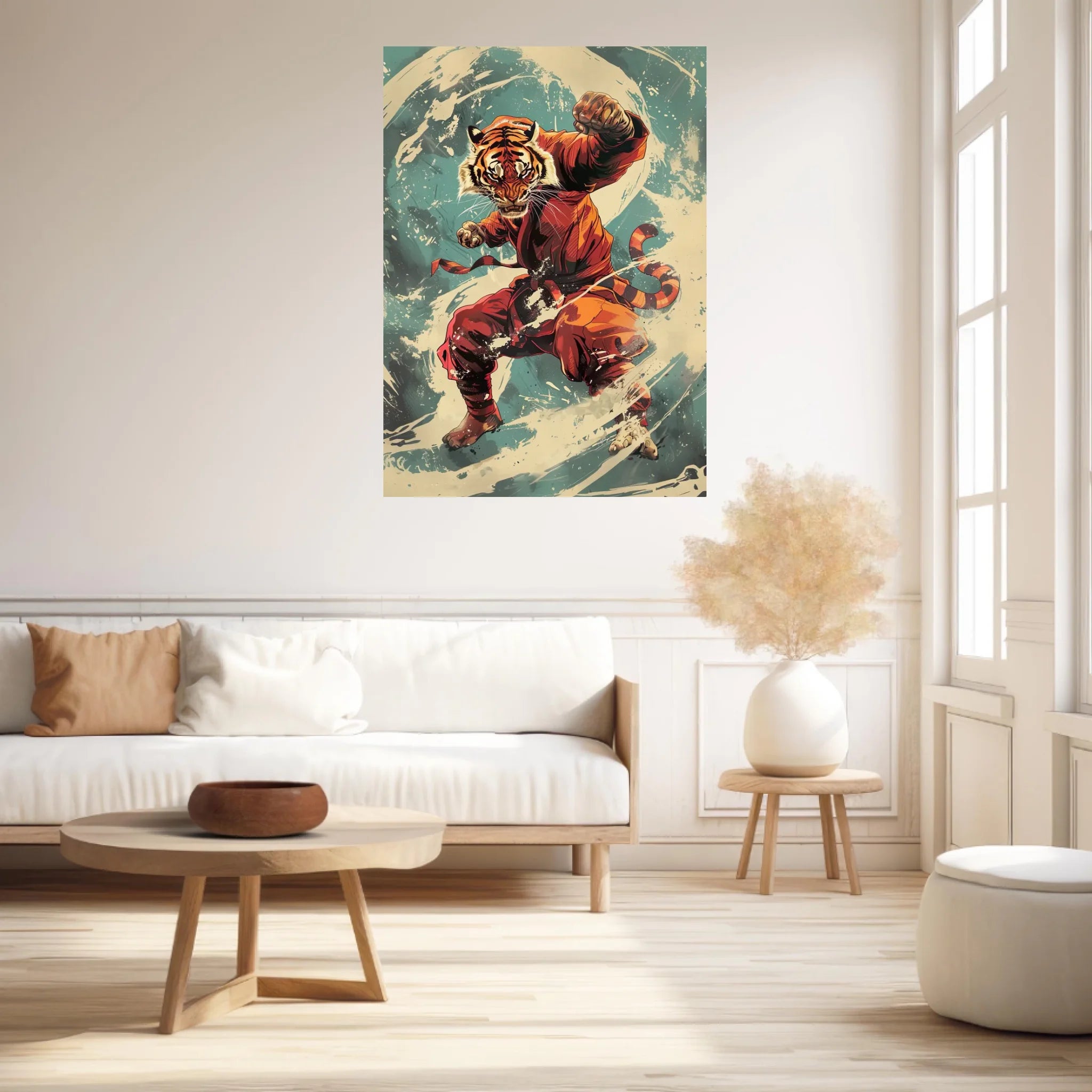 Tableau Animaux Tigre Ninja
